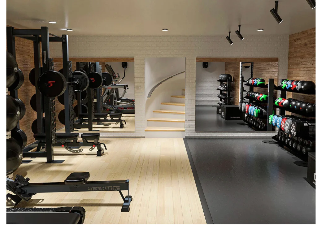 home gym interior design in Dubai