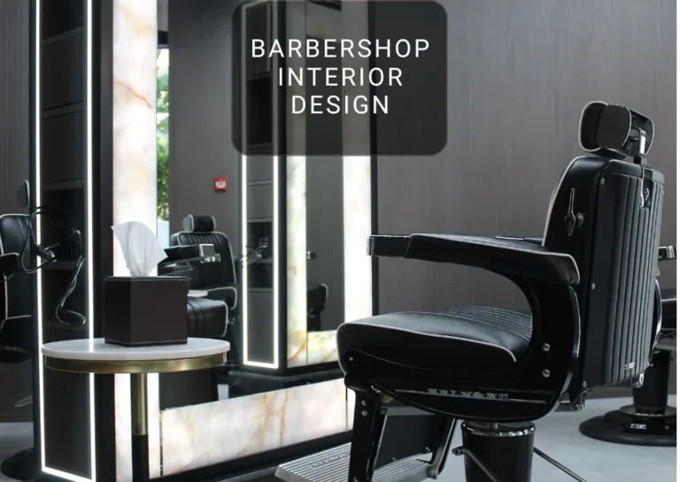 barbershop interior design in Dubai