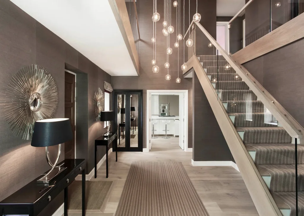 modern hallway design in Dubai