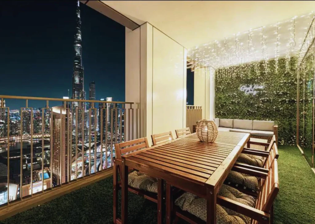 balcony design in Dubai