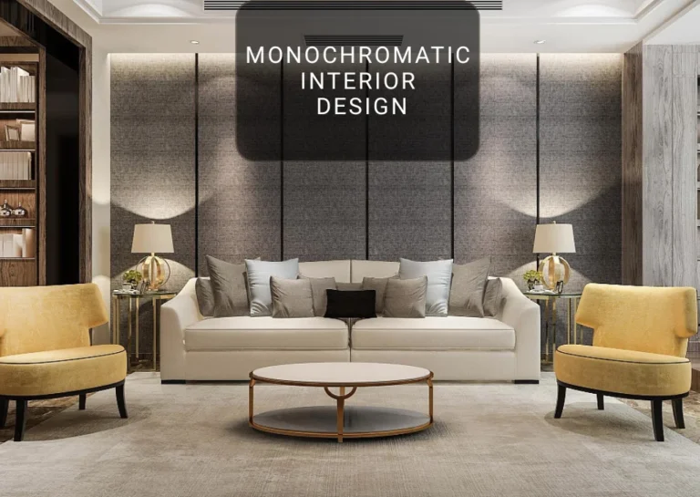 monochromatic interior design in Dubai