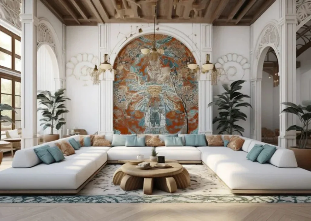 boho interior design in Dubai